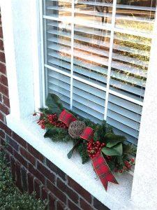 Plaid And Poinsettias Ribbon