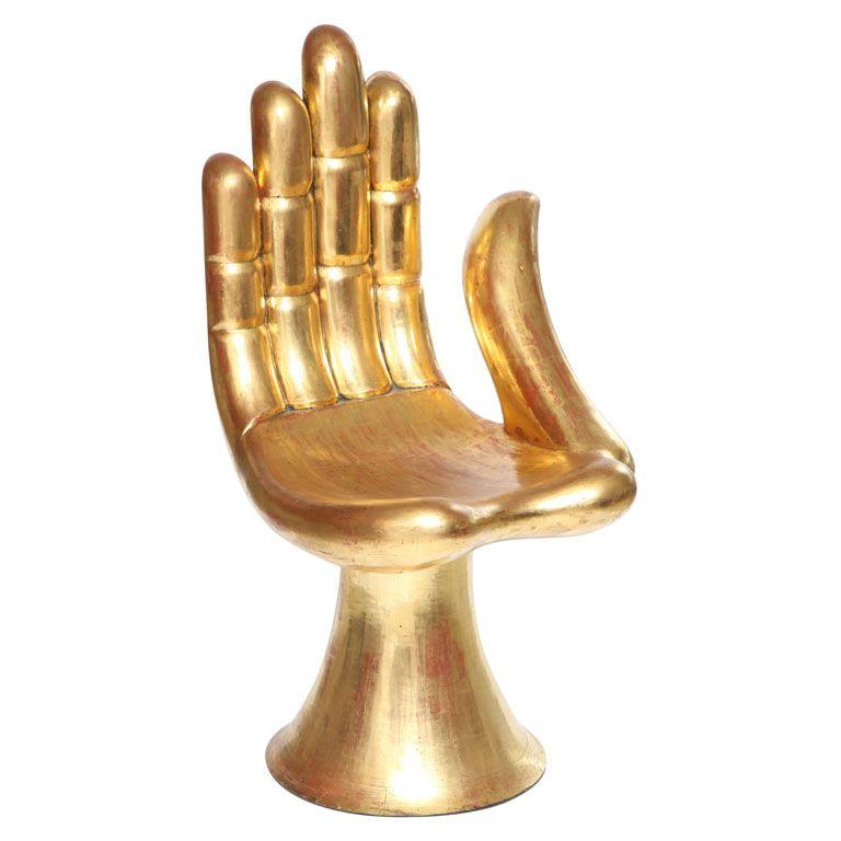 Gold Hand Chair