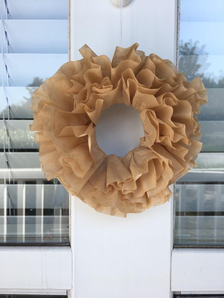 Gold Window Wreath