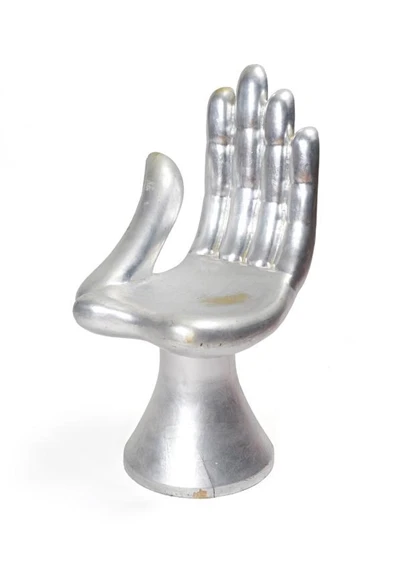 Pedro Friedeberg Silver Hand Chair