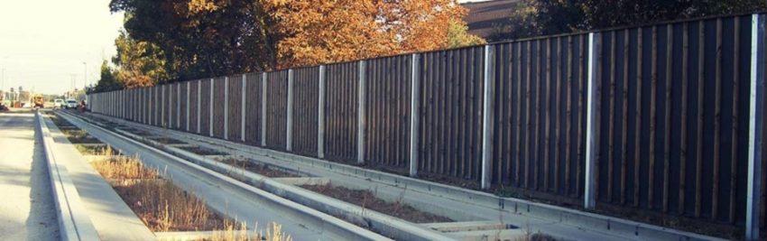 Heavy Corrugated Metal Fence