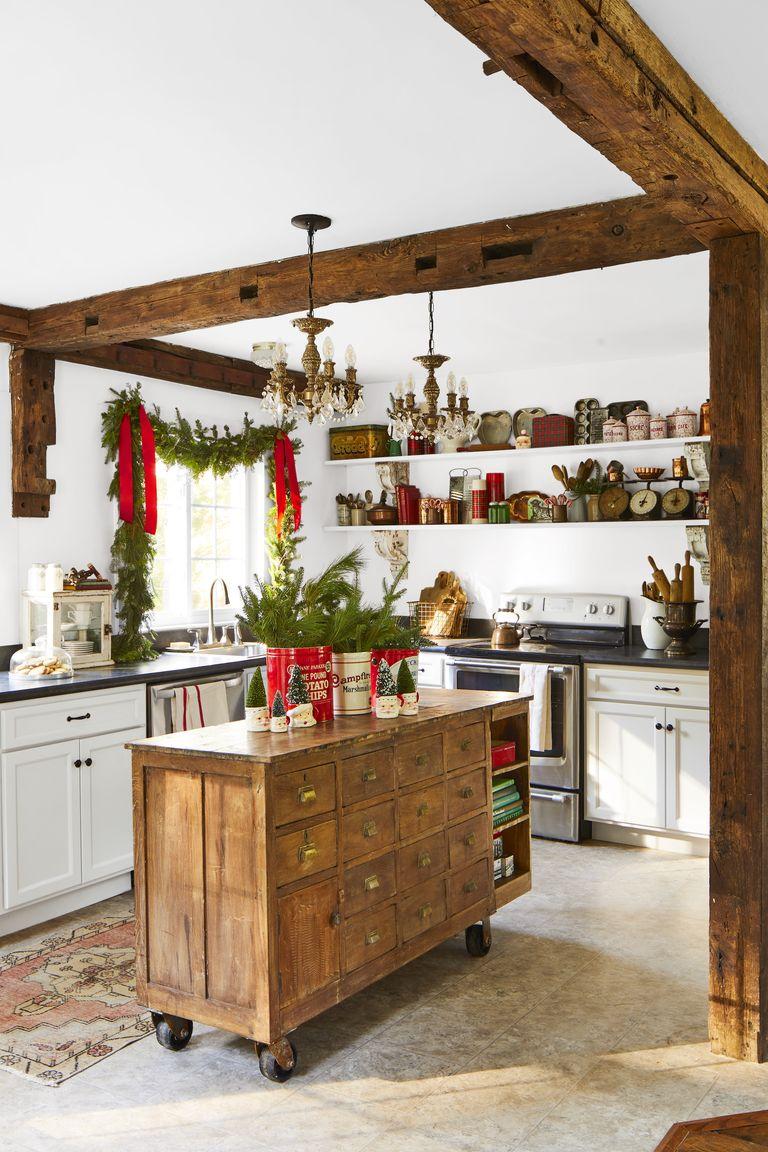 Embellished Red Ribbon Garland