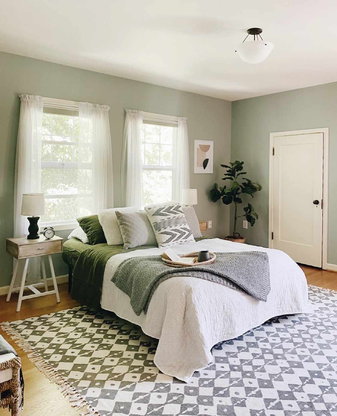 Neutral Gray With Sage Green