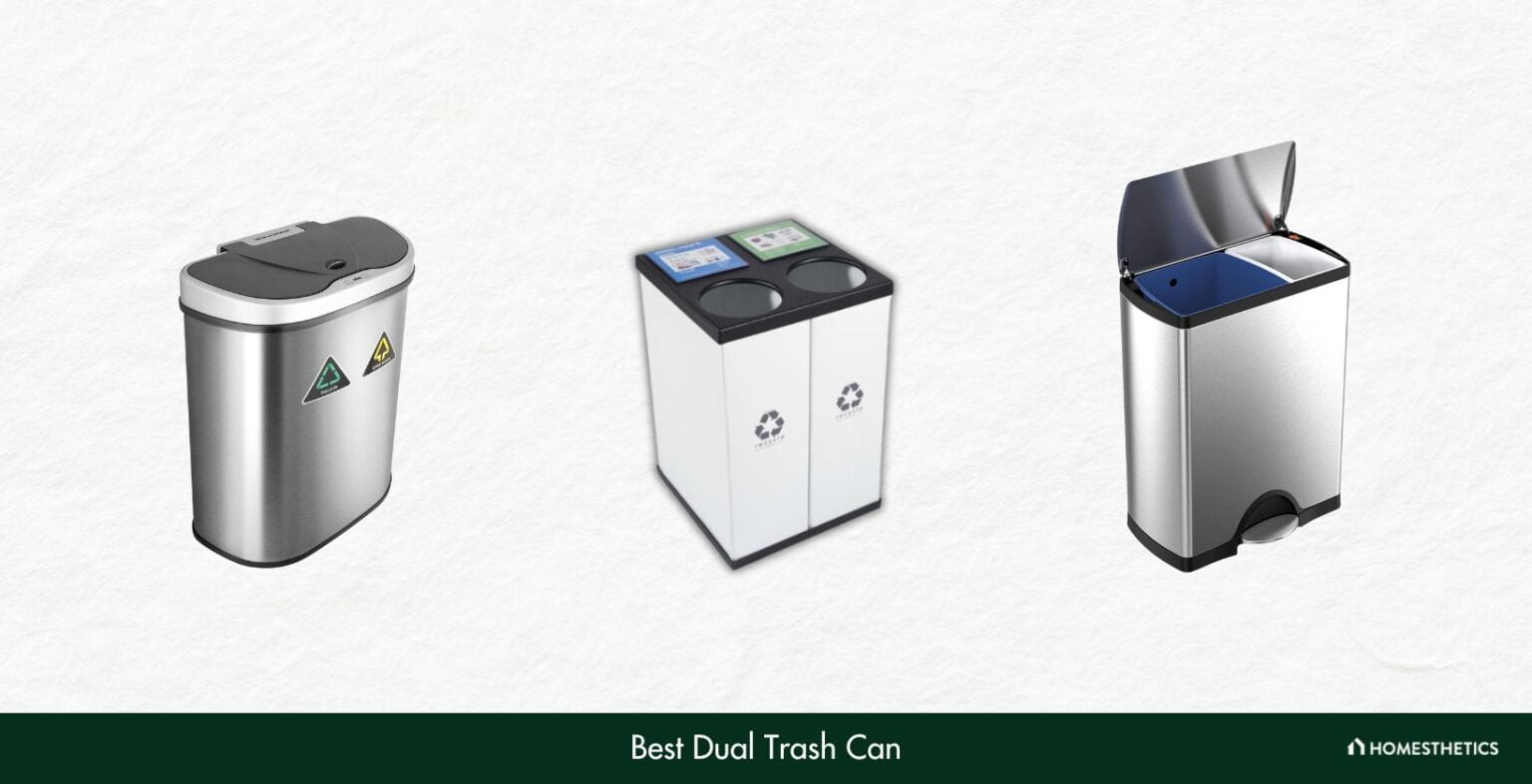 10 Best Dual Trash Can Reviews + Buyer's Guide