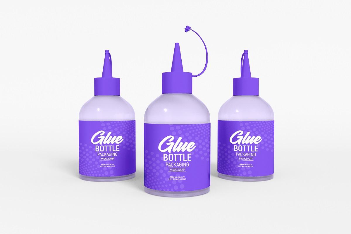 Super Plastic Glue Bottle Mockup
