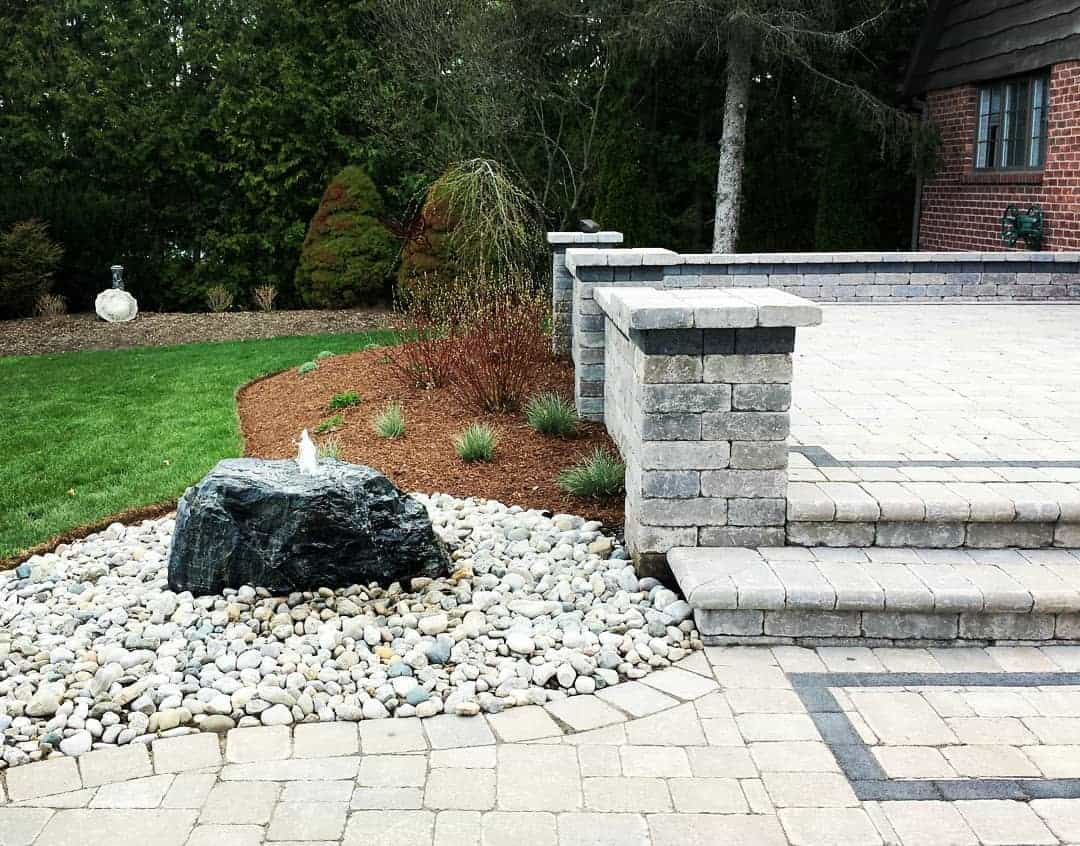Paver Patio With Steps