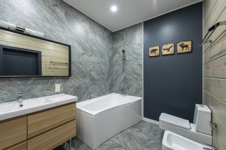 Moisture Resistant Bathroom Double Vanity 48 Inches