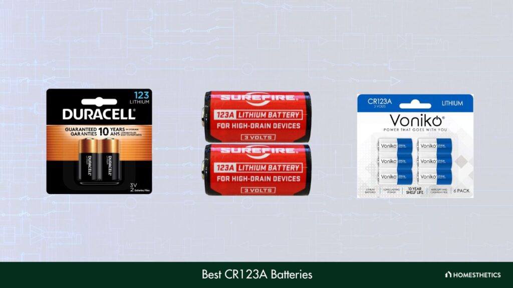 8 Best CR123A Batteries For Alarm Systems Reviews + Guide