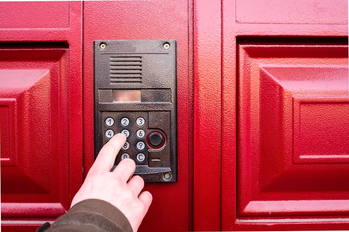 Male hand presses a button on doorbell and intercom. Traveling salesman ringing to the flat. How Do Wireless Doorbell Systems Work Final Words.