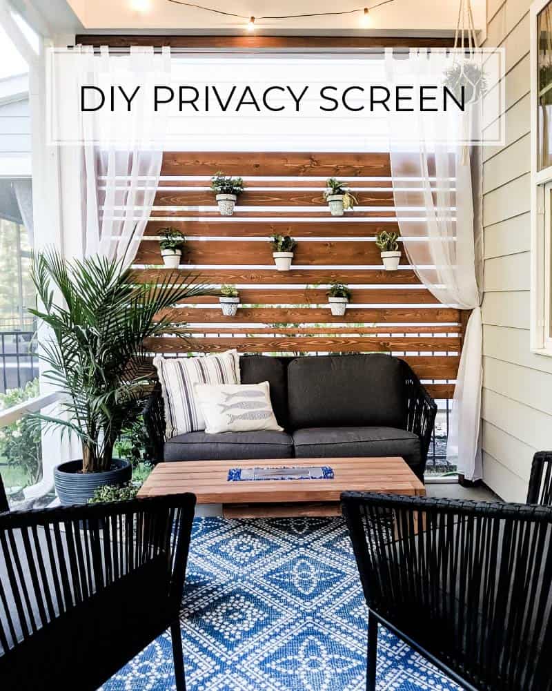 Simple DIY Privacy Screen