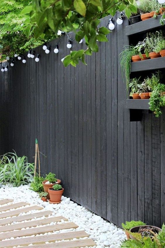 Black Outdoor Fence