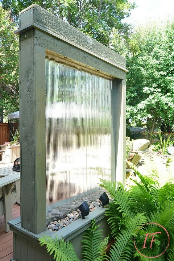 Water Wall Privacy Screen