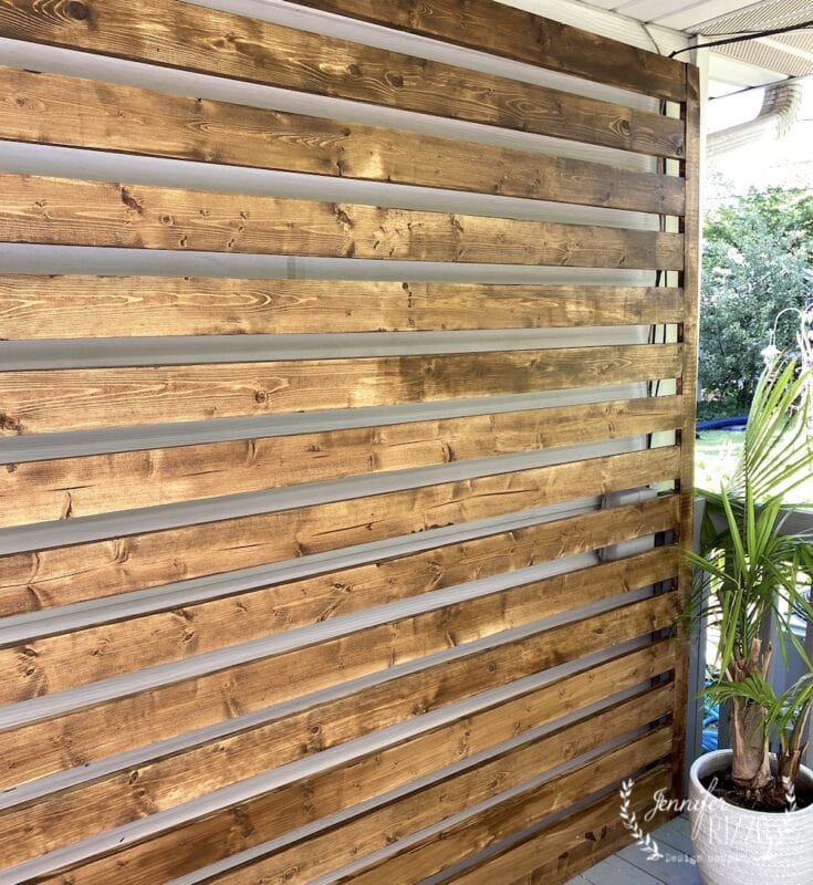 Privacy Screen Wood Panel