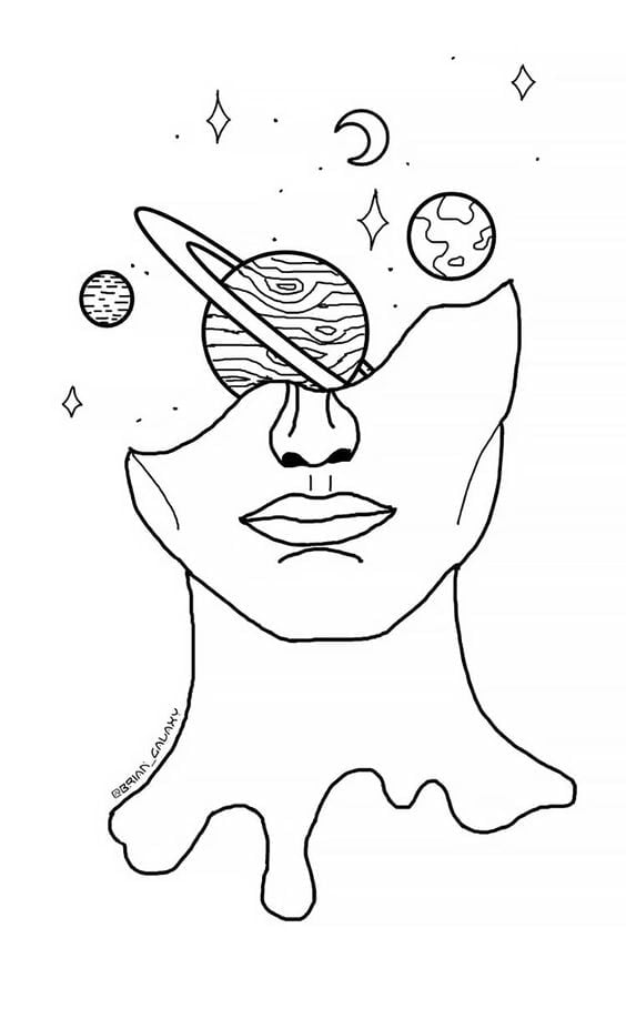 Drawing a Face in Space