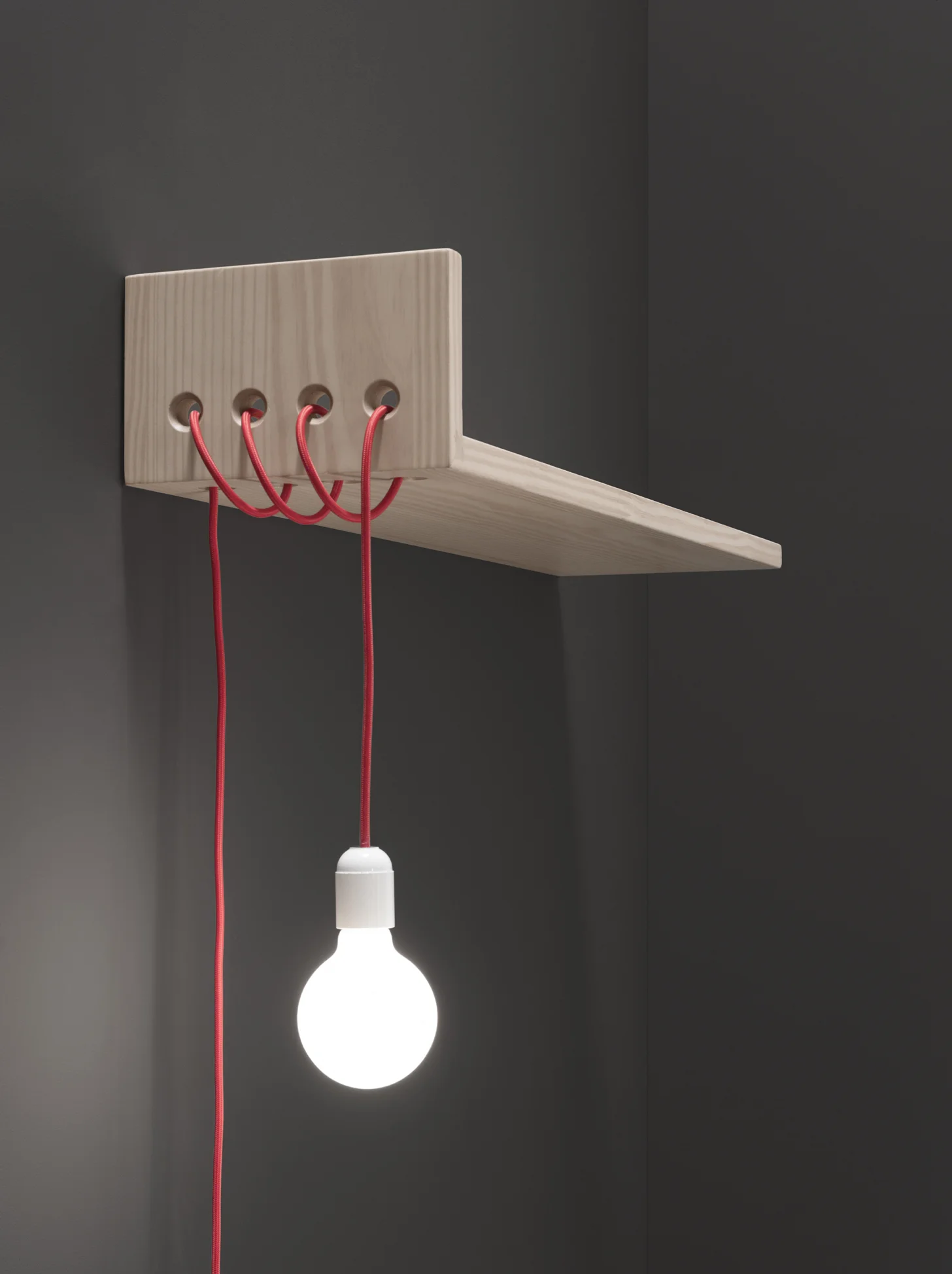 Modern Shelf and Lamp Kit in One