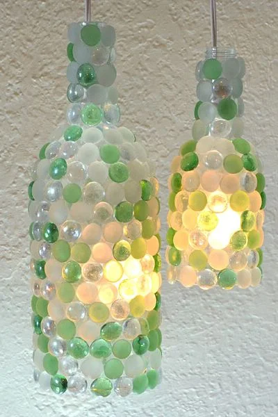 Wine Bottle Glass Pendant Lights