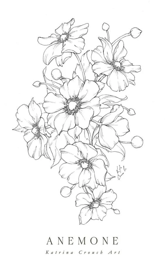 Drawing vintage composition with flowers Vector Image