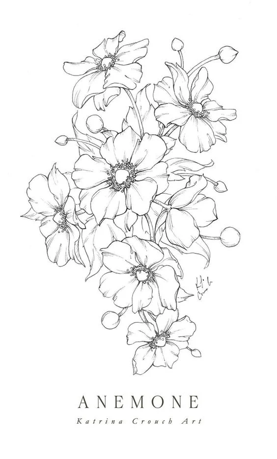 cool drawings of flowers that are easy