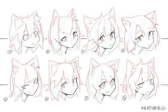 How to Draw Anime Cat Ears