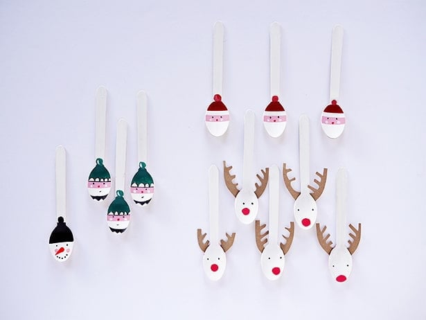 Holiday Painted Spoon Heads
