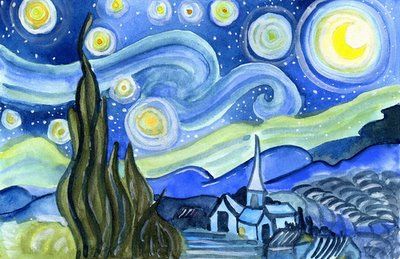 Starry Night Painting