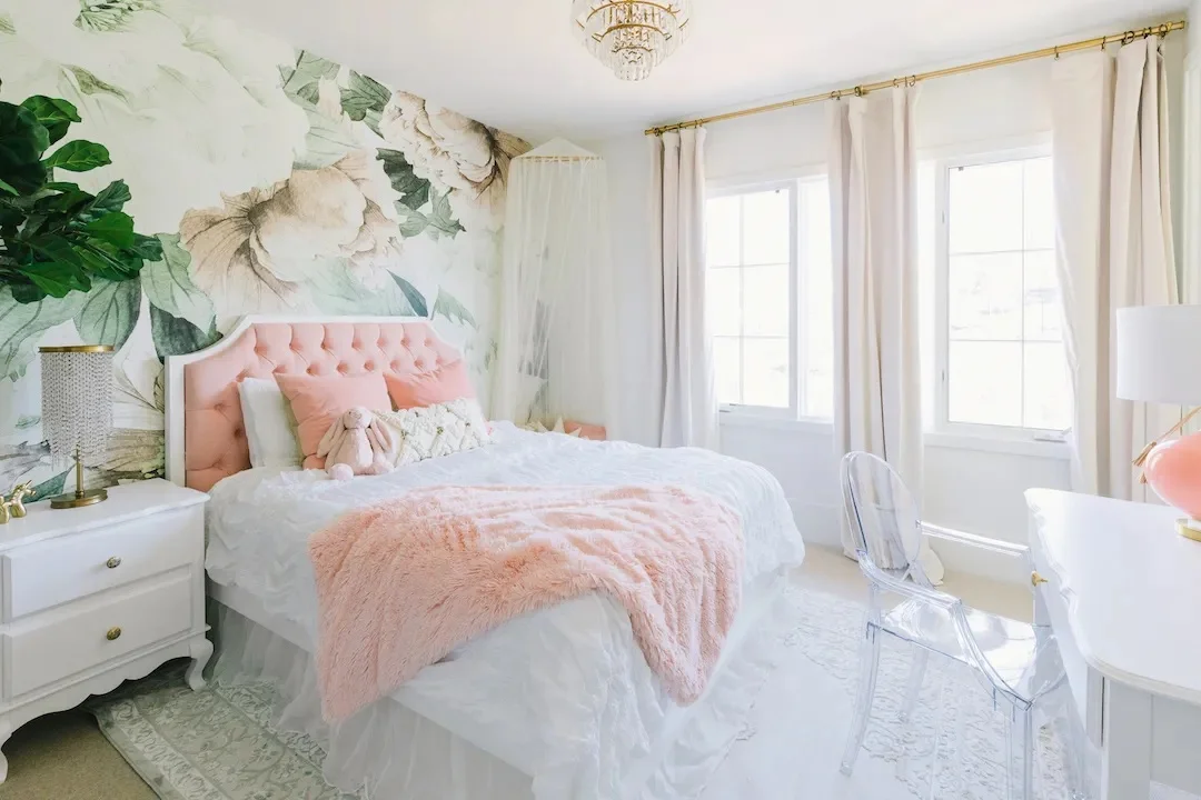 All Pink Bedroom