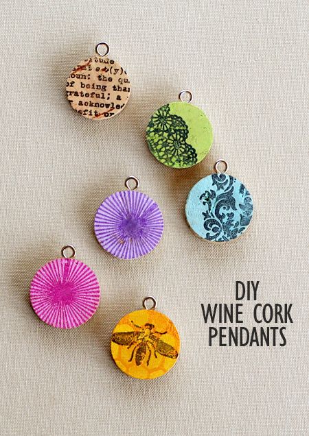 Wine Cork Pendant