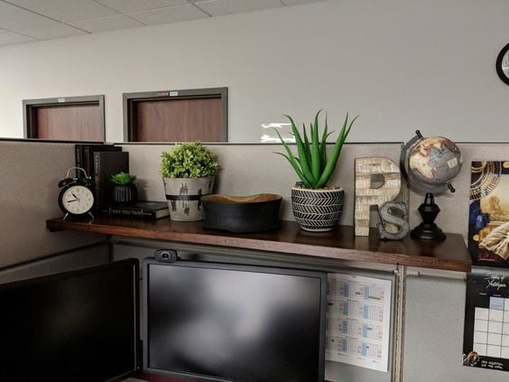 Add a Shelf on Your Cubicle Walls