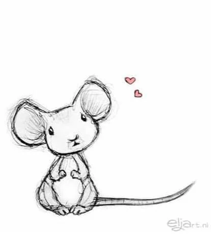 Adorable Little Mouse Drawing Idea