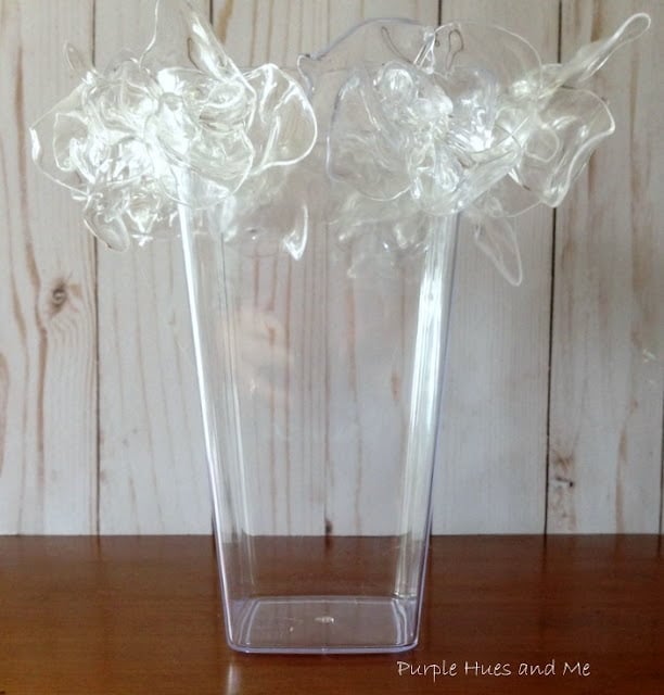 Clear Vase with Spoon Flowers