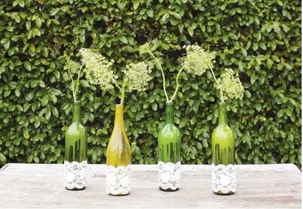 Wine Bottle Centerpiece