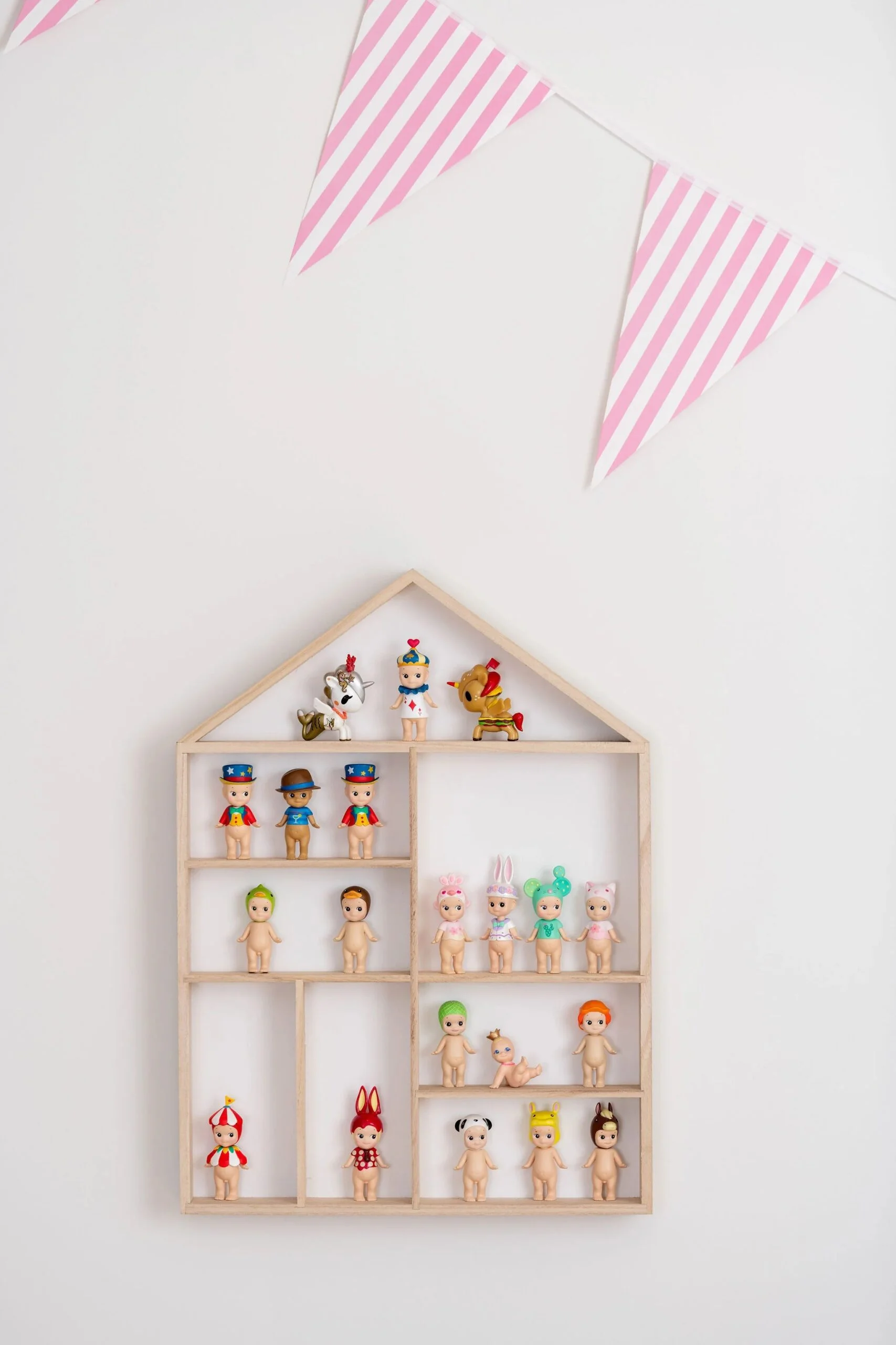 Doll Collection Wooden Display