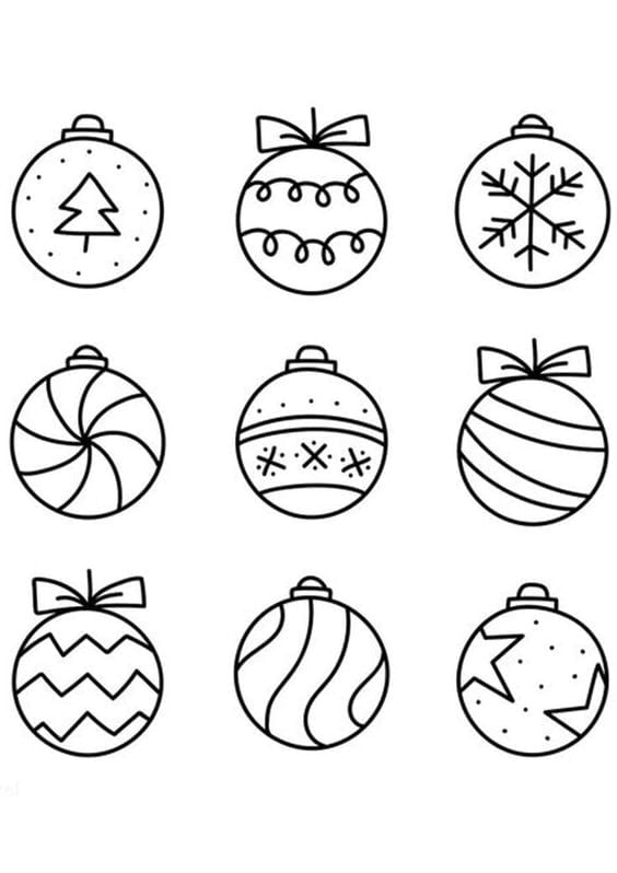 Patterned Christmas Baubles