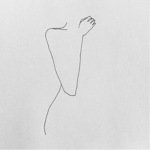 Simple and Expressive Woman Outline