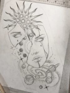 Celestial Tattoo Drawings