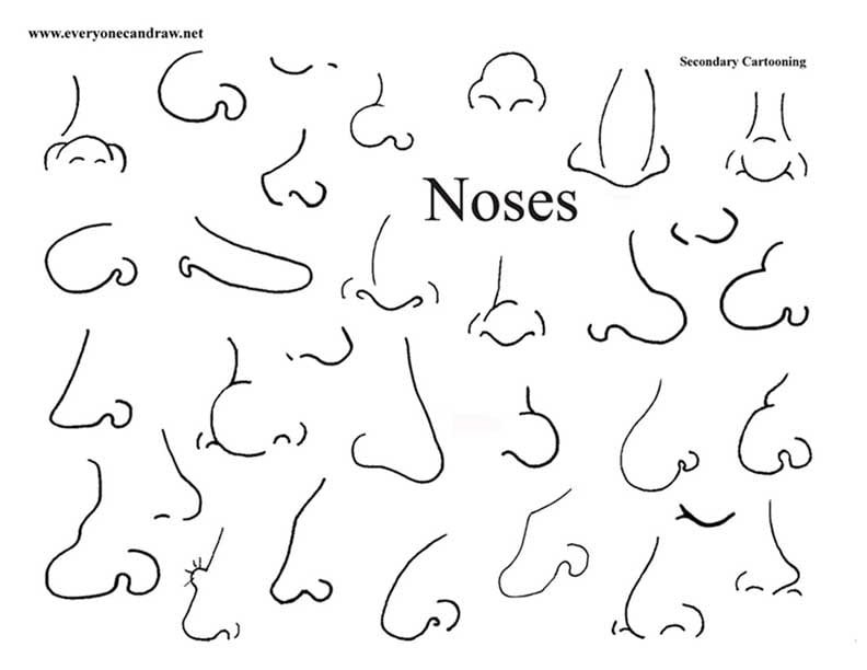 mix and match cartoon noses