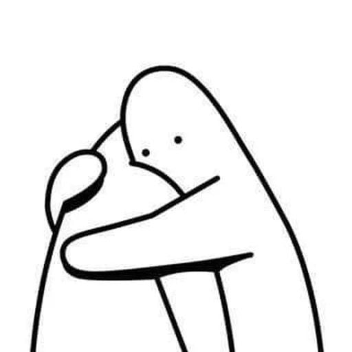 Drawing Two People Hugging