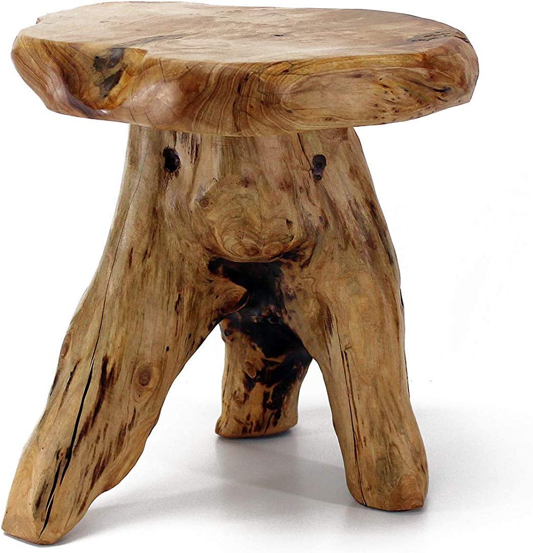 Tree Stump Stool Nightstand