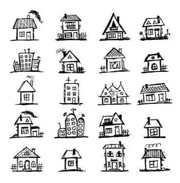 Small Traditional Homes Sketched