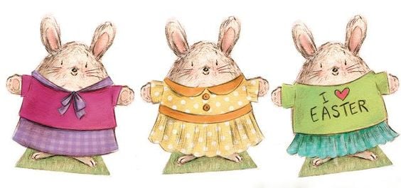 Easter Rabbit Sisters