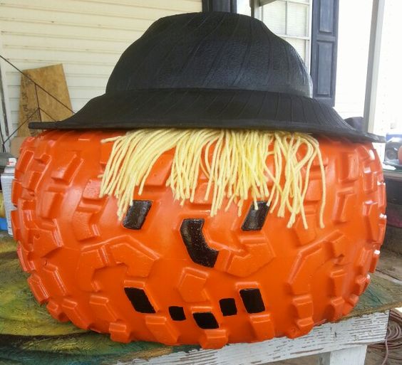 Tire Pumpkin