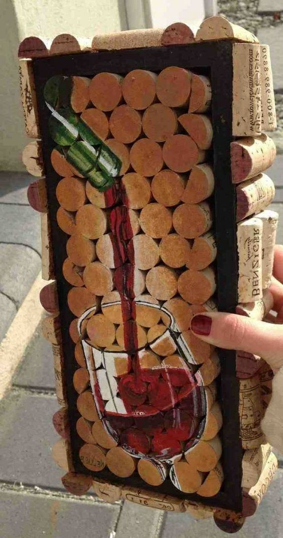 DIY Wine Cork Crafts Wall Decoration