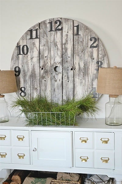 Wood Pallet Wall Clock