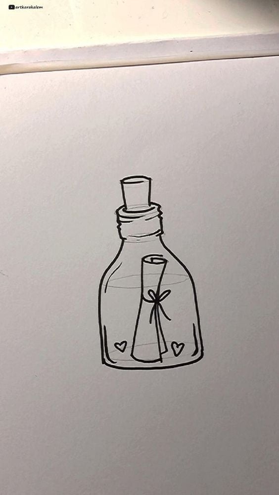 Drawing a Message in a Bottle