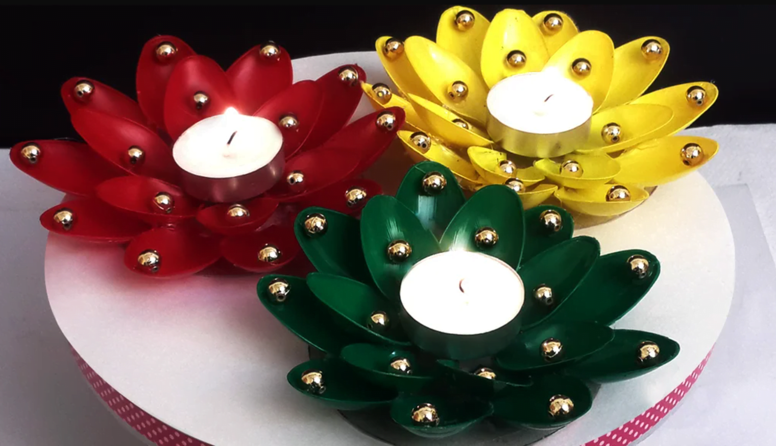 DIY Christmas Candle Holders
