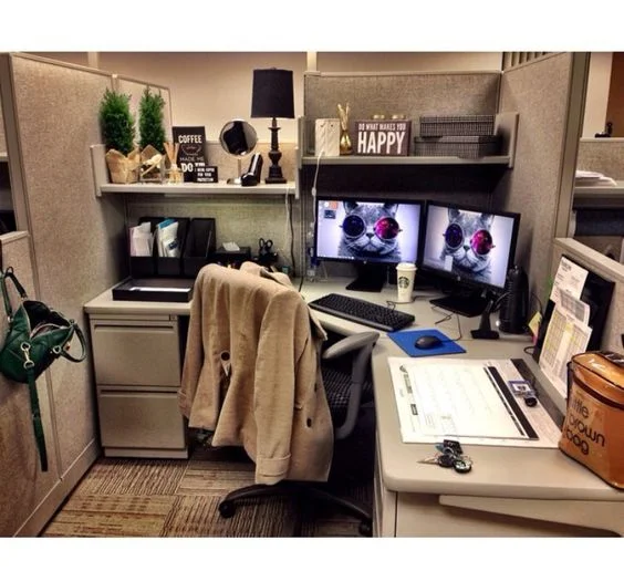 68 Cubicle Decor Ideas To Liven Up Your Office Space  Cubicle decor office,  Work office decor, Work desk decor