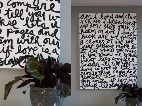 Word Canvas Art