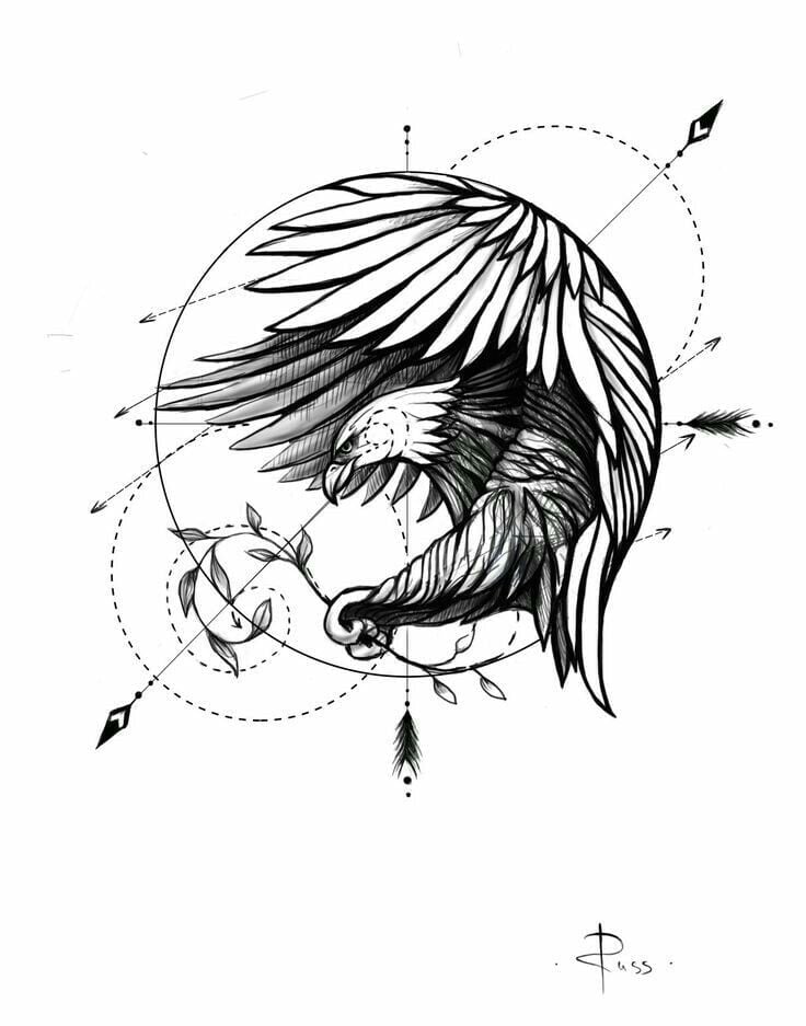 Eagle Tattoo Drawings