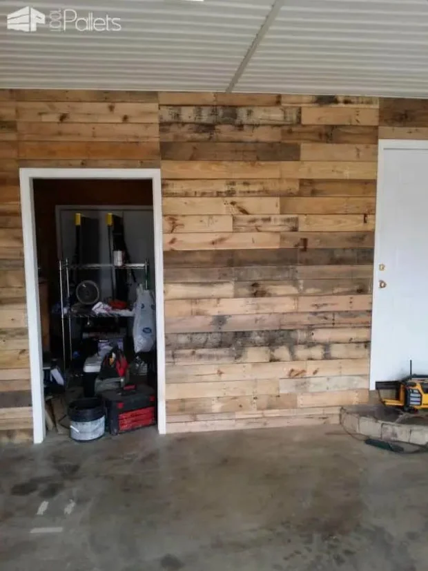 Garage Man Cave Wood Wall