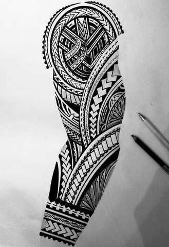 Tribal-inspired Tattoo Drawings